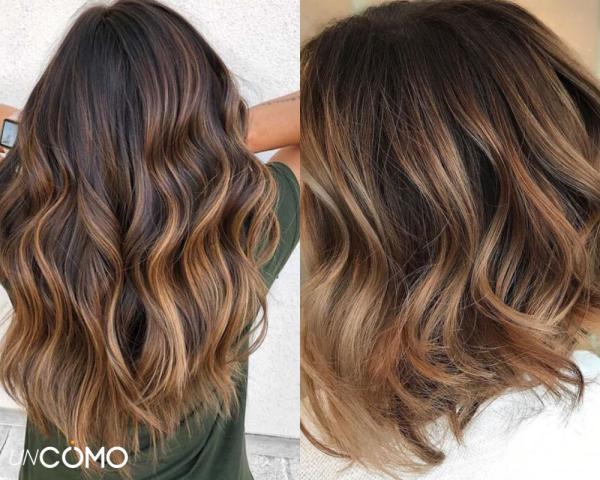 Mechas balayage para morenas - Mechas balayage color caramelo