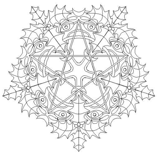 Mandalas de invierno - Paso 6