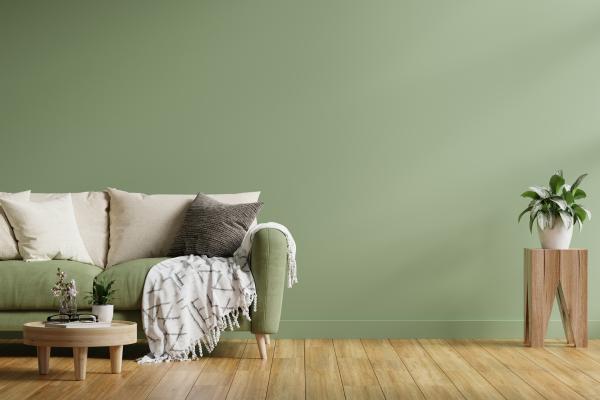 Lista de los colores que dan luz y amplitud a una habitación - Verde suave