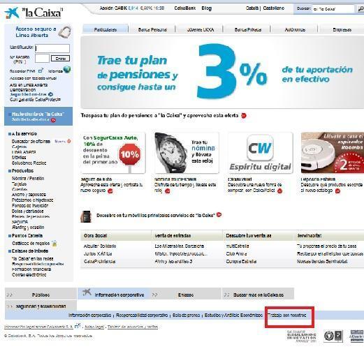 Cómo conseguir trabajo en La Caixa - Paso 2