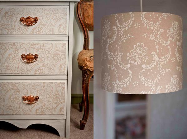 Cómo decorar un mueble con papel pintado