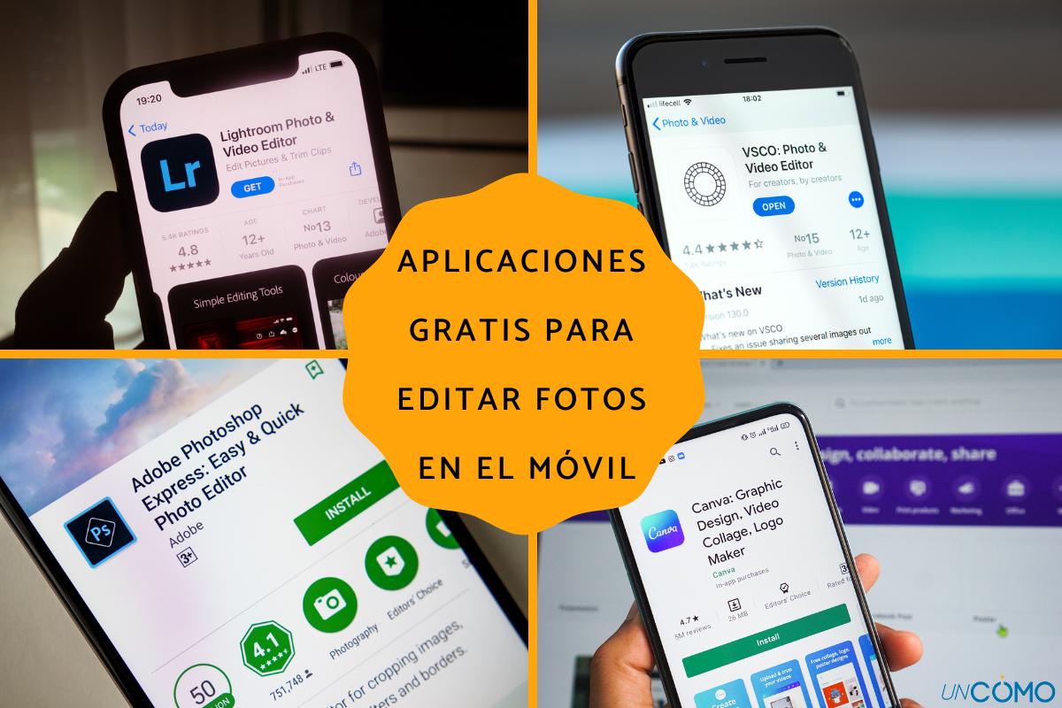 Aplicaciones gratis para editar fotos en el móvil