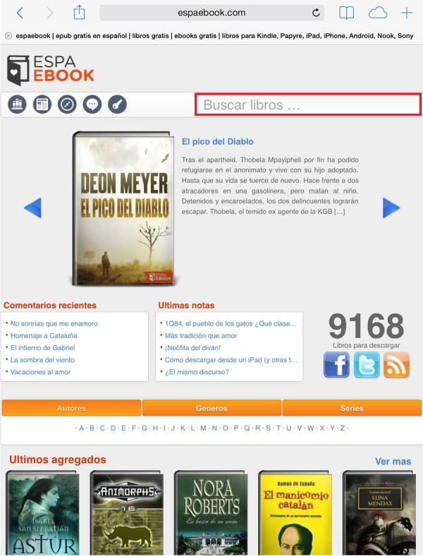Cómo descargar libros gratis para iPad - Paso 2