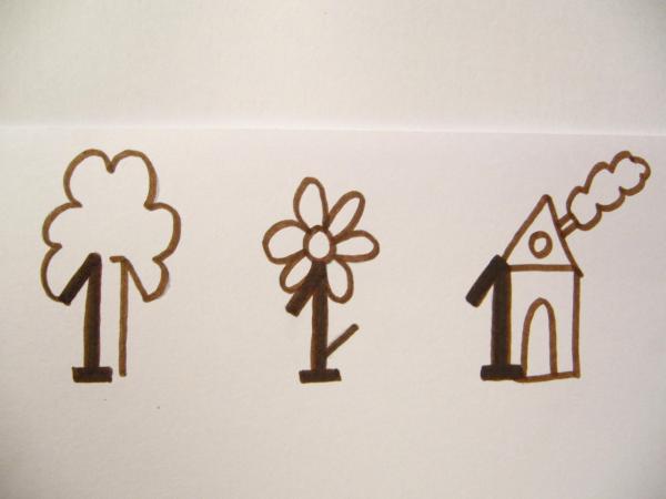 Cómo dibujar el número 1 de forma original - Paso 6