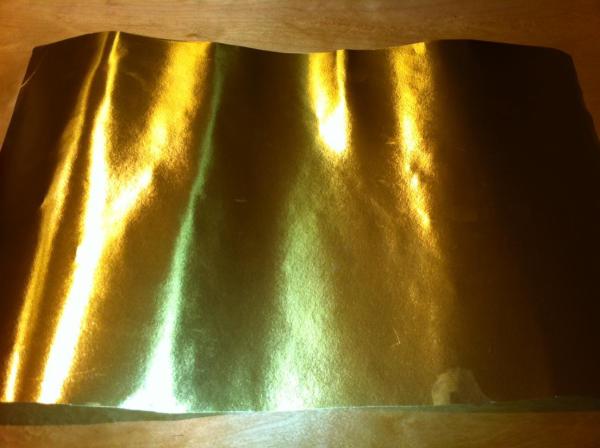 Cómo hacer un ángel dorado con cartulina - Paso 1