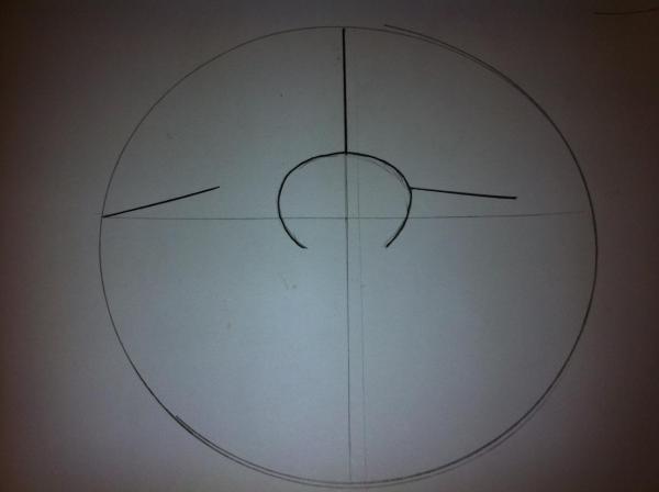 Cómo hacer un ángel dorado con cartulina - Paso 5