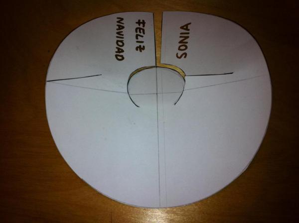 Cómo hacer un ángel dorado con cartulina - Paso 7