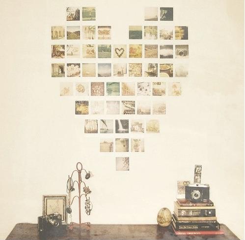 Ideas para decorar con fotos - Con formas originales