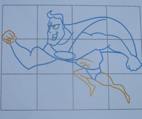 Cómo dibujar un Superhéroe - Paso 4