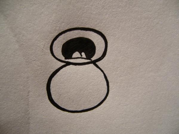 Cómo dibujar el número 8 de forma original - Paso 2