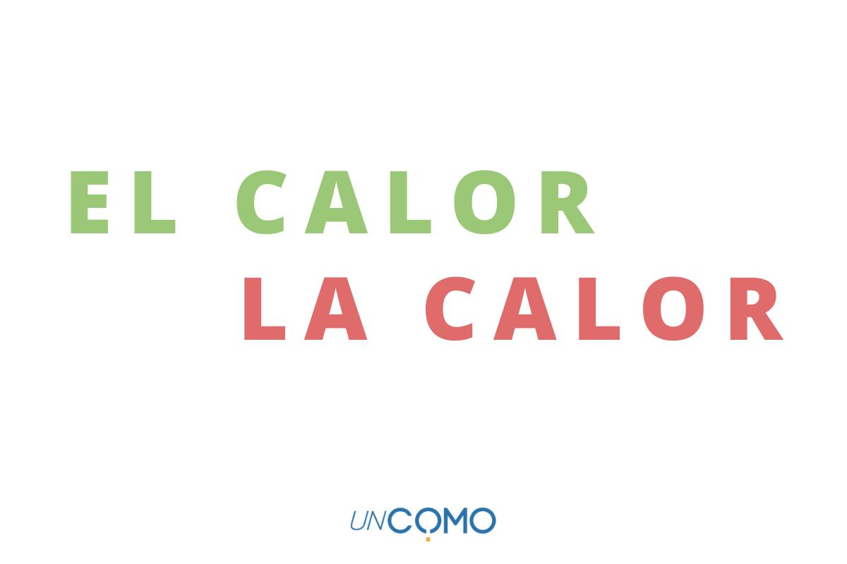 Cómo se dice el calor o la calor