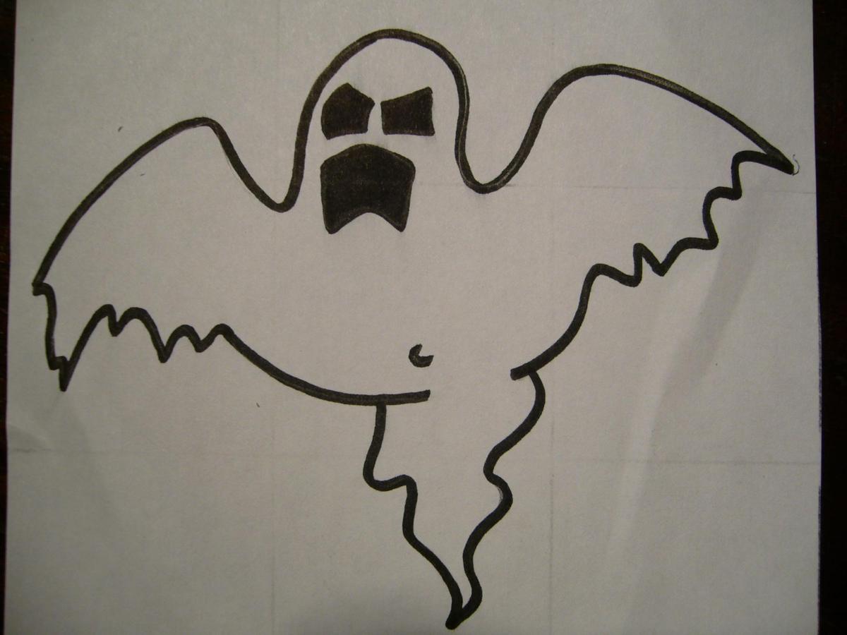 Cómo dibujar un fantasma
