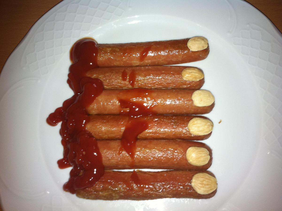 Cómo preparar dedos ensangrentados para una cena de Halloween