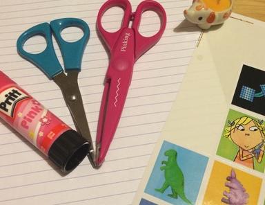 Cómo hacer bolsas de papel fáciles para niños - Paso 1