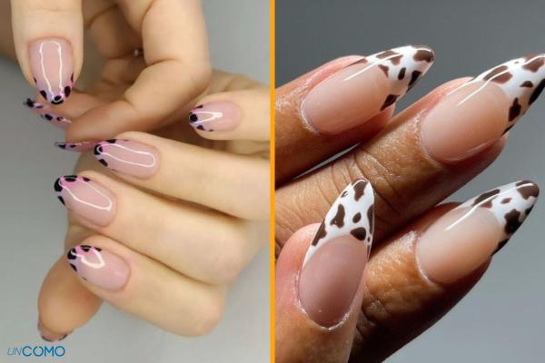 Diseños de uñas de animal print - Animal print en puntas