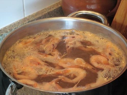 Cómo cocer gambas - Paso 4