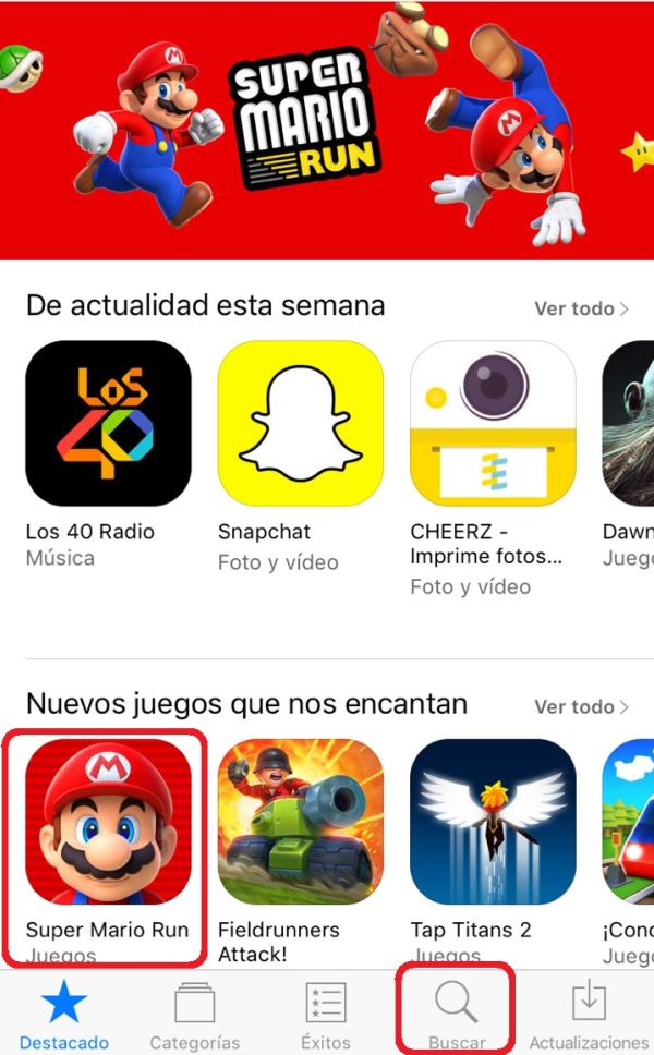 Cómo descargar Super Mario Run para iPhone - Paso 2