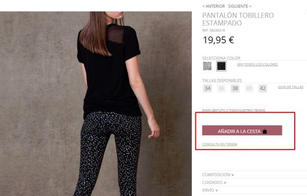 Cómo comprar en Stradivarius.com - Paso 4