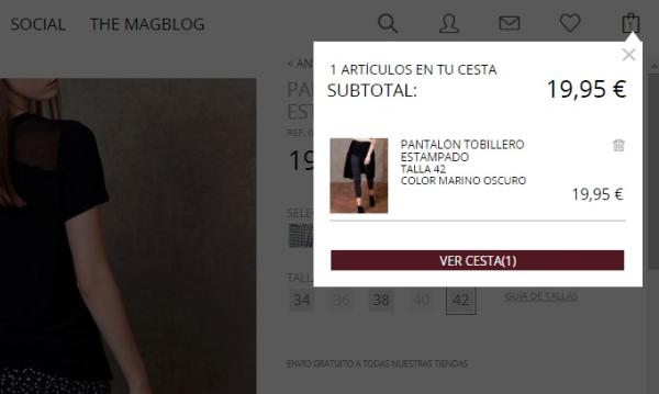 Cómo comprar en Stradivarius.com - Paso 5