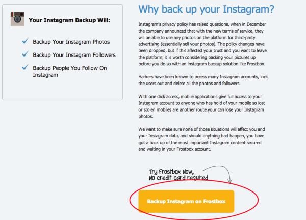 Cómo hacer una copia de seguridad de mis fotos de Instagram - Paso 2
