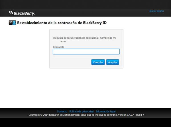Cómo recuperar la contraseña de Blackberry ID - Paso 3