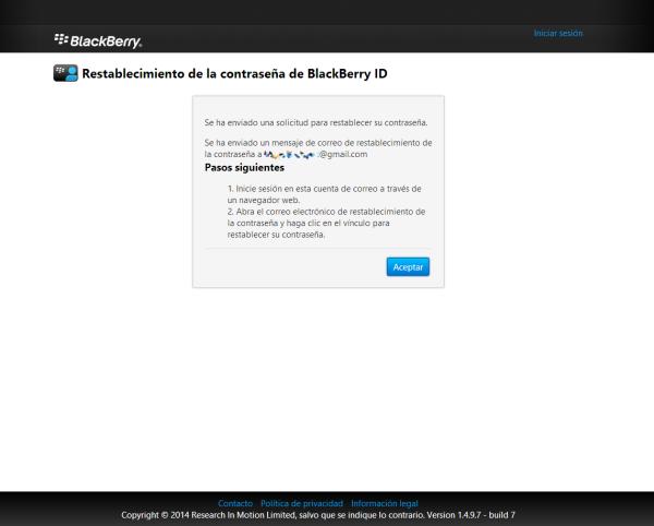 Cómo recuperar la contraseña de Blackberry ID - Paso 4