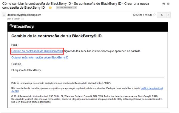 Cómo recuperar la contraseña de Blackberry ID - Paso 5