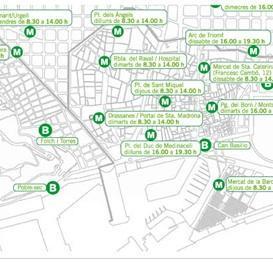 Dónde están los puntos verdes de Barcelona