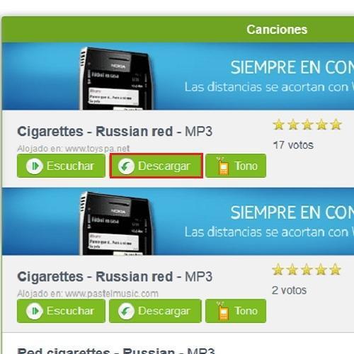 Cómo descargar música en Dilandau - Paso 3