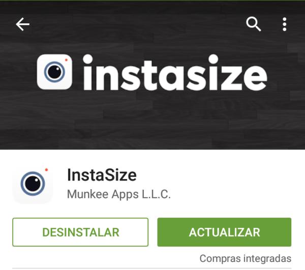 Cómo usar InstaSize - Paso 2