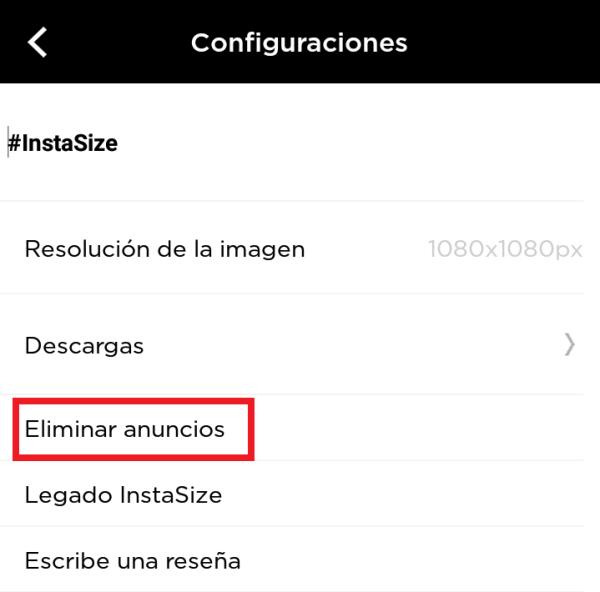 Cómo usar InstaSize - Paso 6
