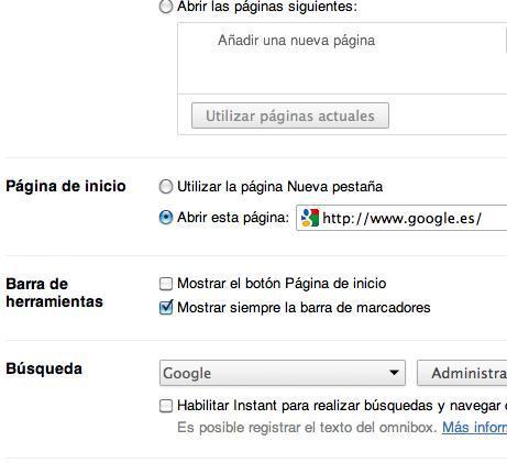Cómo poner Google como página principal en Chrome - Paso 4