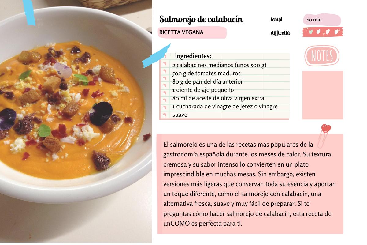 Salmorejo de calabacín: receta fácil, ligera y muy cremosa lista en 10 minutos