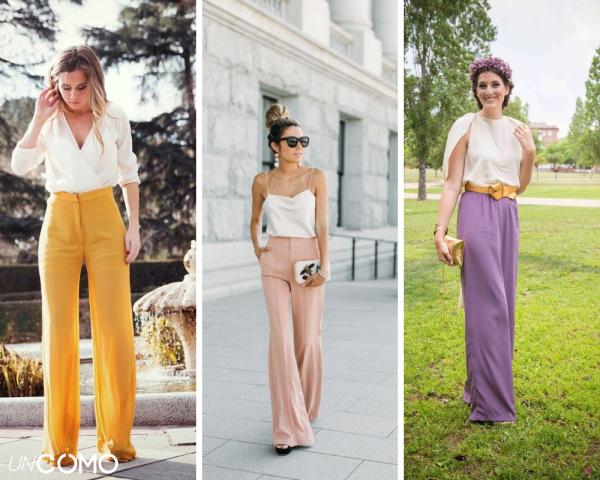 Cómo combinar un pantalón palazzo - Cómo combinar un pantalón palazzo para una boda