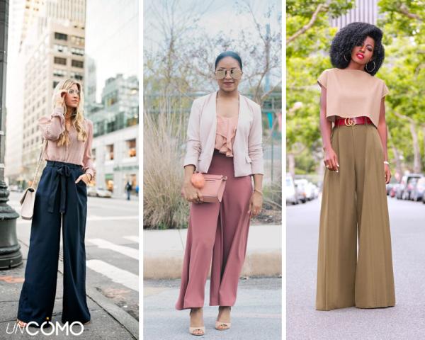 Cómo combinar un pantalón palazzo - Los mejores zapatos para un palazzo - con tacón