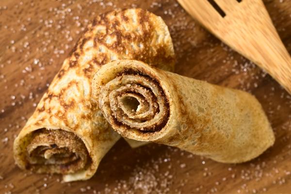 Las mejores recetas con canela: fáciles e irresistibles - Crepes con azúcar y canela