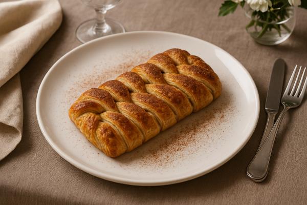 Las mejores recetas con canela: fáciles e irresistibles - Trenza de hojaldre con canela