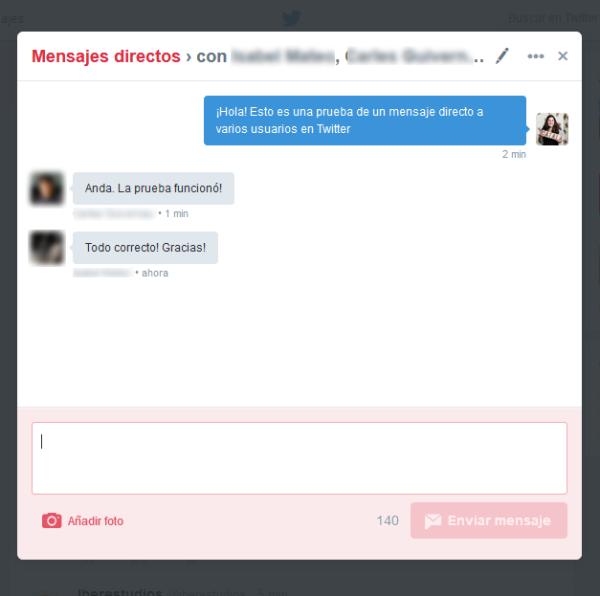 Cómo enviar mensajes directos a varios usuarios en Twitter