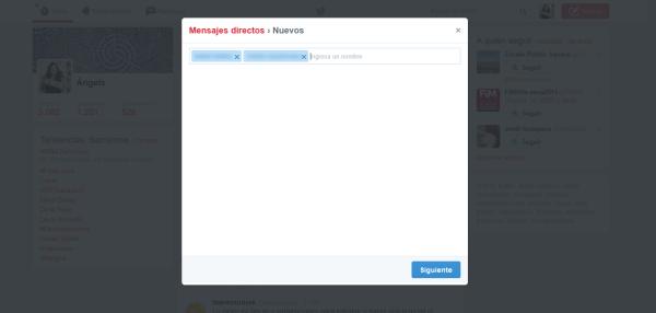 Cómo enviar mensajes directos a varios usuarios en Twitter - Paso 3