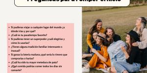 Preguntas para romper el hielo y empezar cualquier conversación