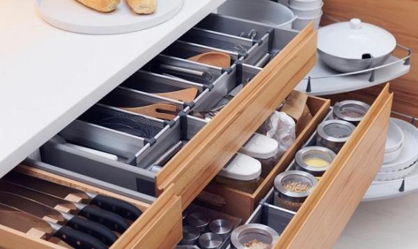 Organizadores para alacenas y cajones de cocina