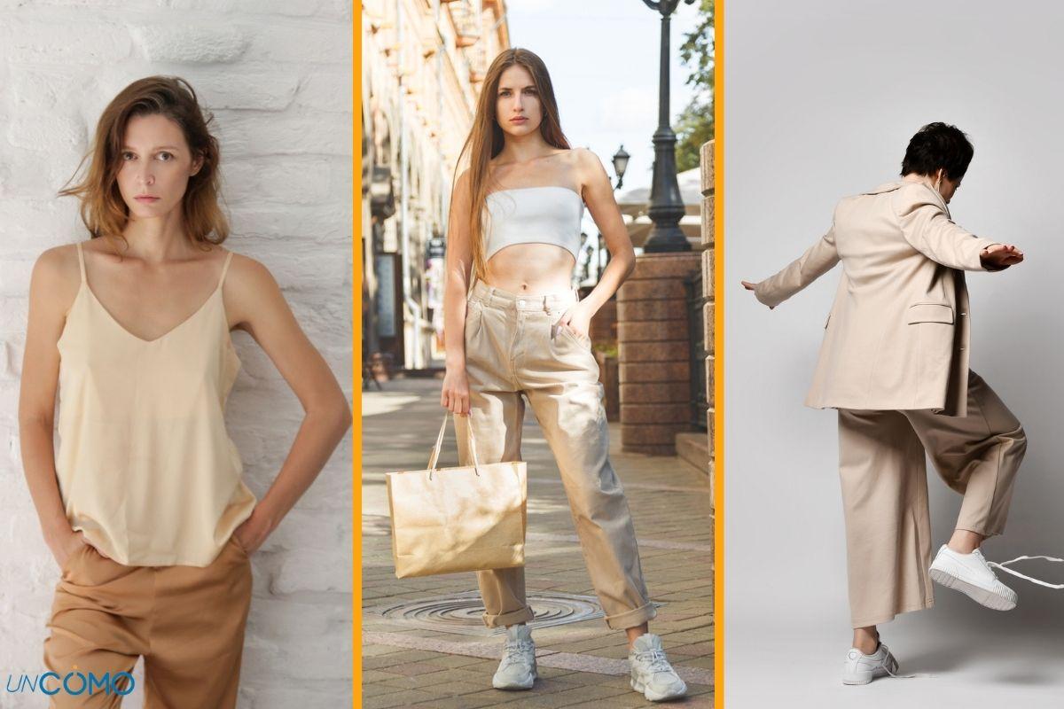 Cómo combinar un pantalón beige