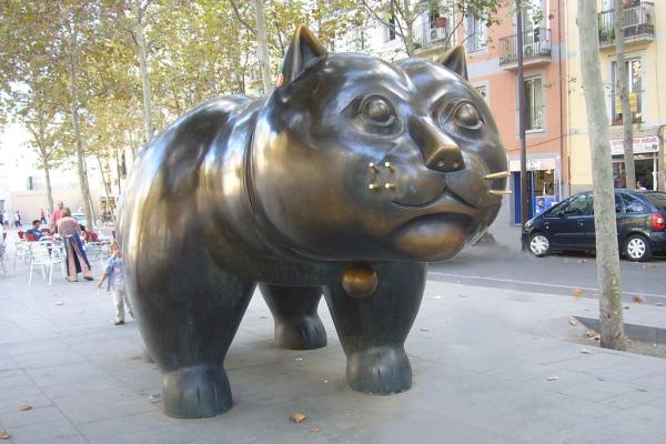 Esculturas españolas famosas: obras imprescindibles que debes conocer - El gato de Botero - Barcelona