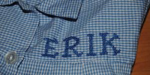 Cómo bordar nombres