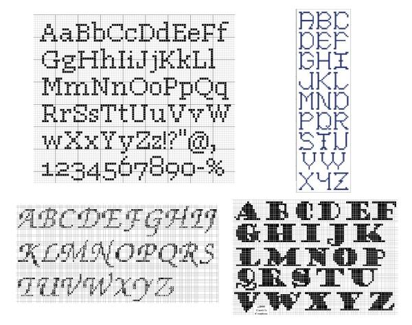 Cómo bordar nombres - Paso 1