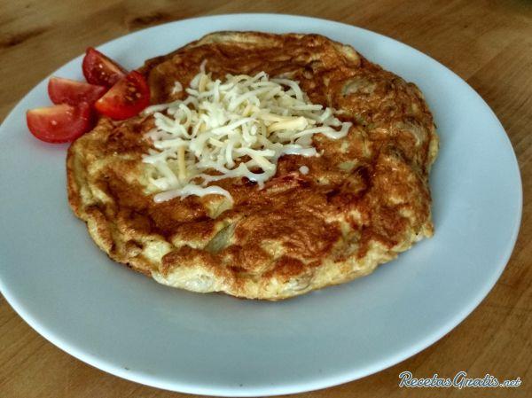 5 recetas fáciles para cenar sano - Tortilla de verduras y queso para cenar sano