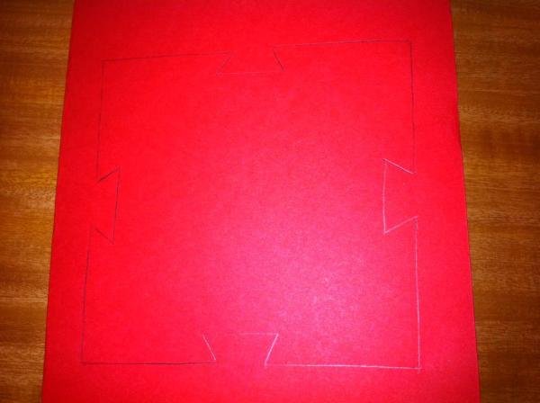 Cómo hacer estrellas de navidad 3D con cartulina - Paso 4