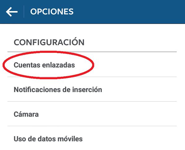 Cómo publicar fotos de Instagram en Facebook - Paso 2