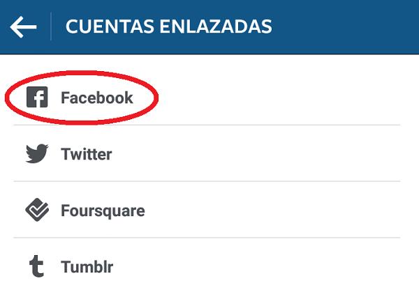 Cómo publicar fotos de Instagram en Facebook - Paso 3