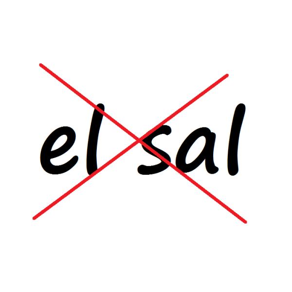 Cómo se dice el sal o la sal - *el sal